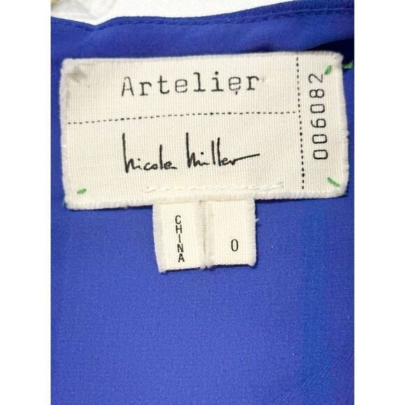 Nicole‎ Miller Artelier Women's Sleeveless Sheath Knee Length Dress Royal Blue 0 - Picture 4 of 13